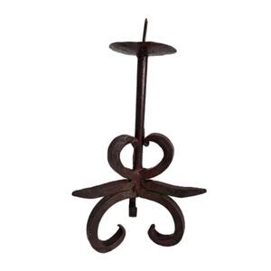 Vintage Mid 20th Century Wrought Iron Candle Holder